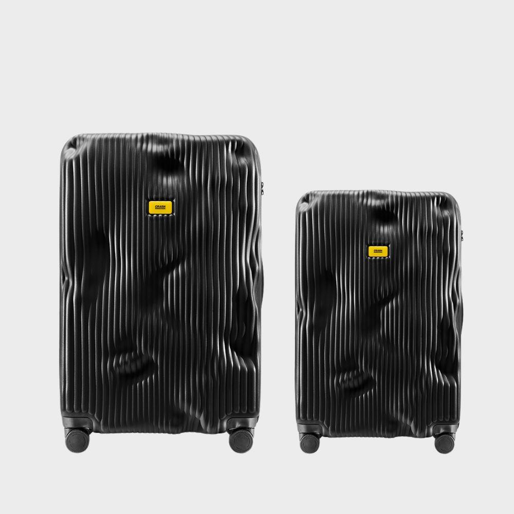 【Crash Baggage】STRIPE 條紋撞擊行李箱 霧黑(登機箱+31吋)