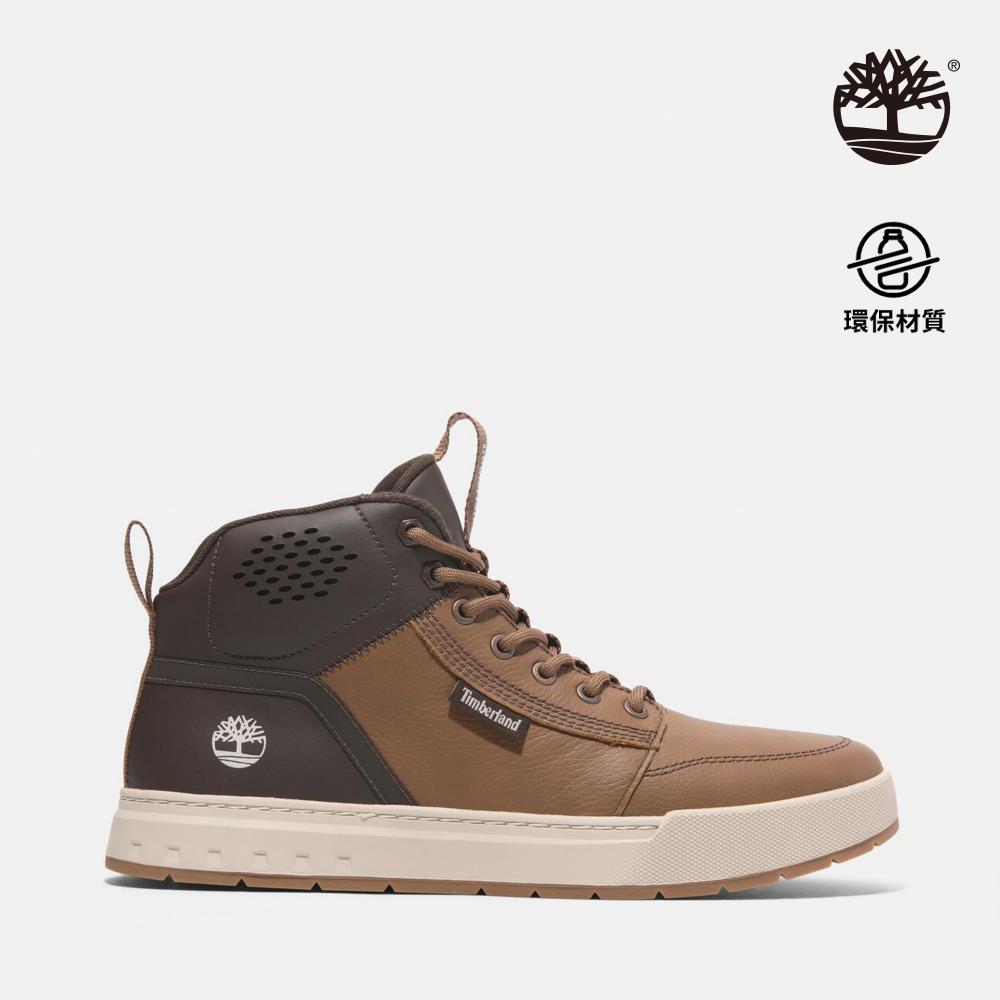 Timberland 男款鐵鏽色皮革中筒休閒鞋|A69JSEM6