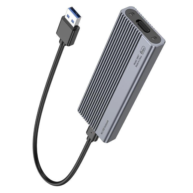 【hoco.浩酷】HB47 M.2/SATA SSD 固態硬碟外接盒 (USB3.1/6Gbps)