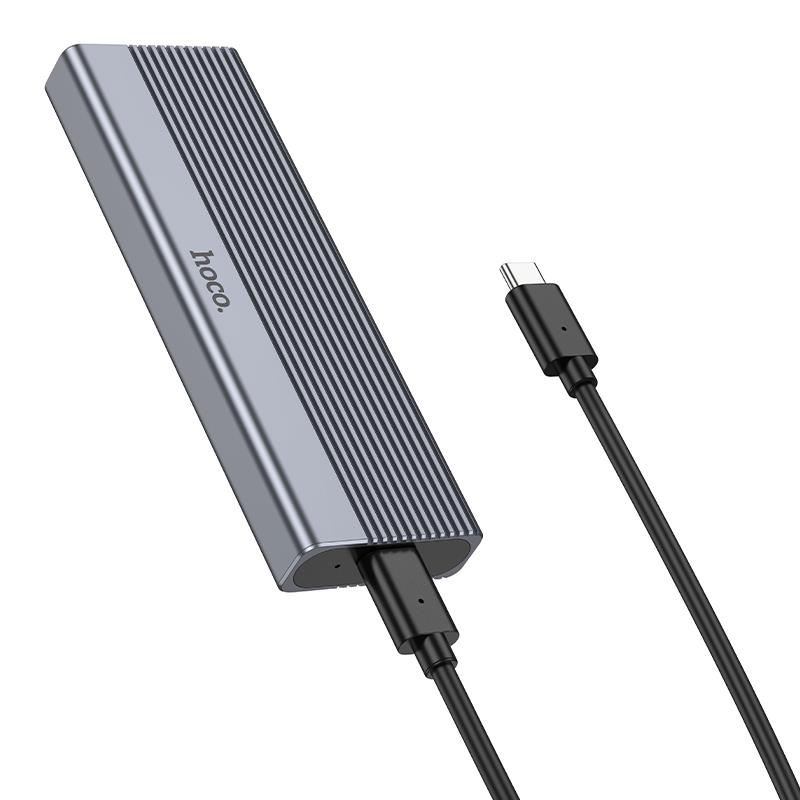 【hoco.浩酷】HB47A M.2 NVMe SSD 固態硬碟外接盒 (USB3.2/10Gbps)