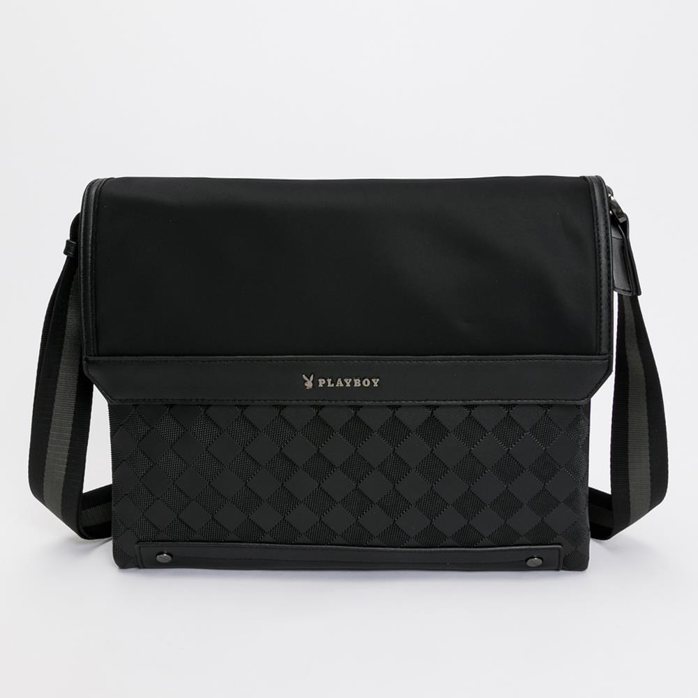 💼Father’s Day 限時特惠｜PLAYBOY 翻蓋斜背包 Upscale系列 - 黑色(132-5801-09-7)