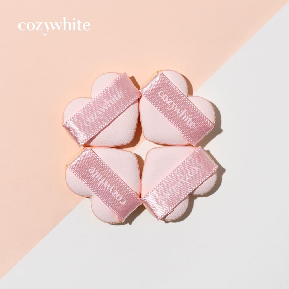 cozywhite 細節一把掌握愛心粉撲 ：最適合眼角嘴角各種刁鑽角度的運用，讓妝容完美再升級