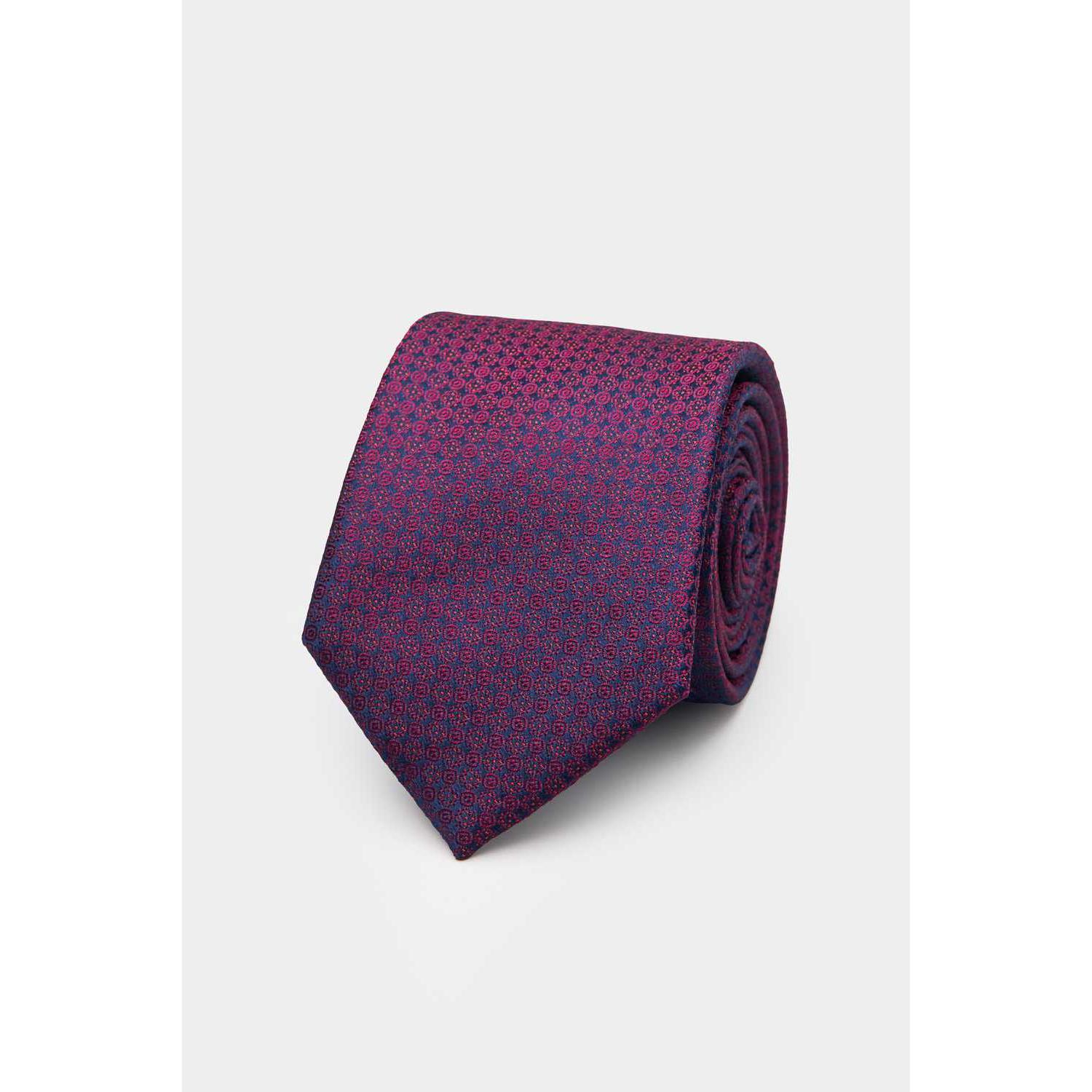 SST&C Red Geometric Narrow Tie | 00362409022