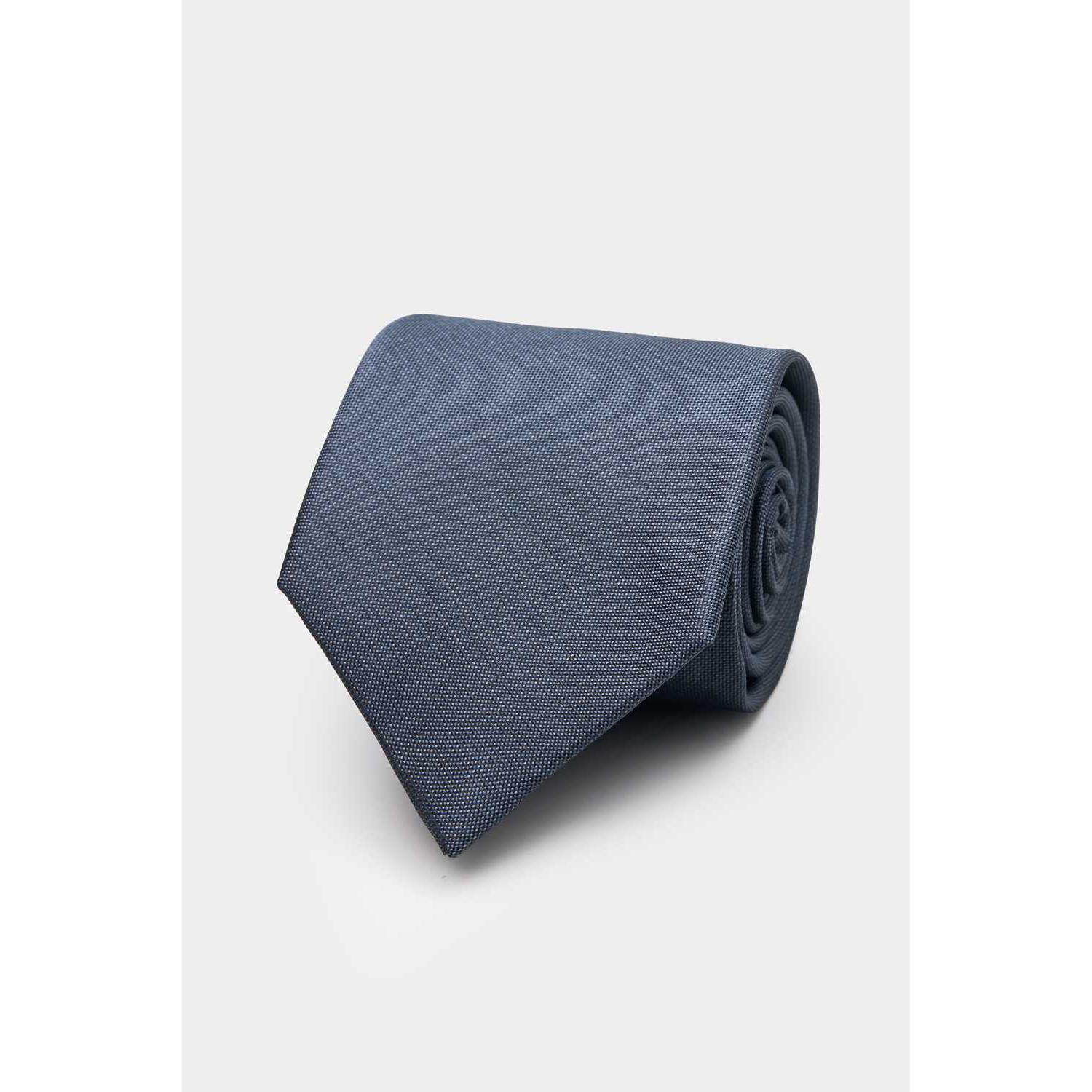 SST&C Navy Textured Classic Tie | 00362409036