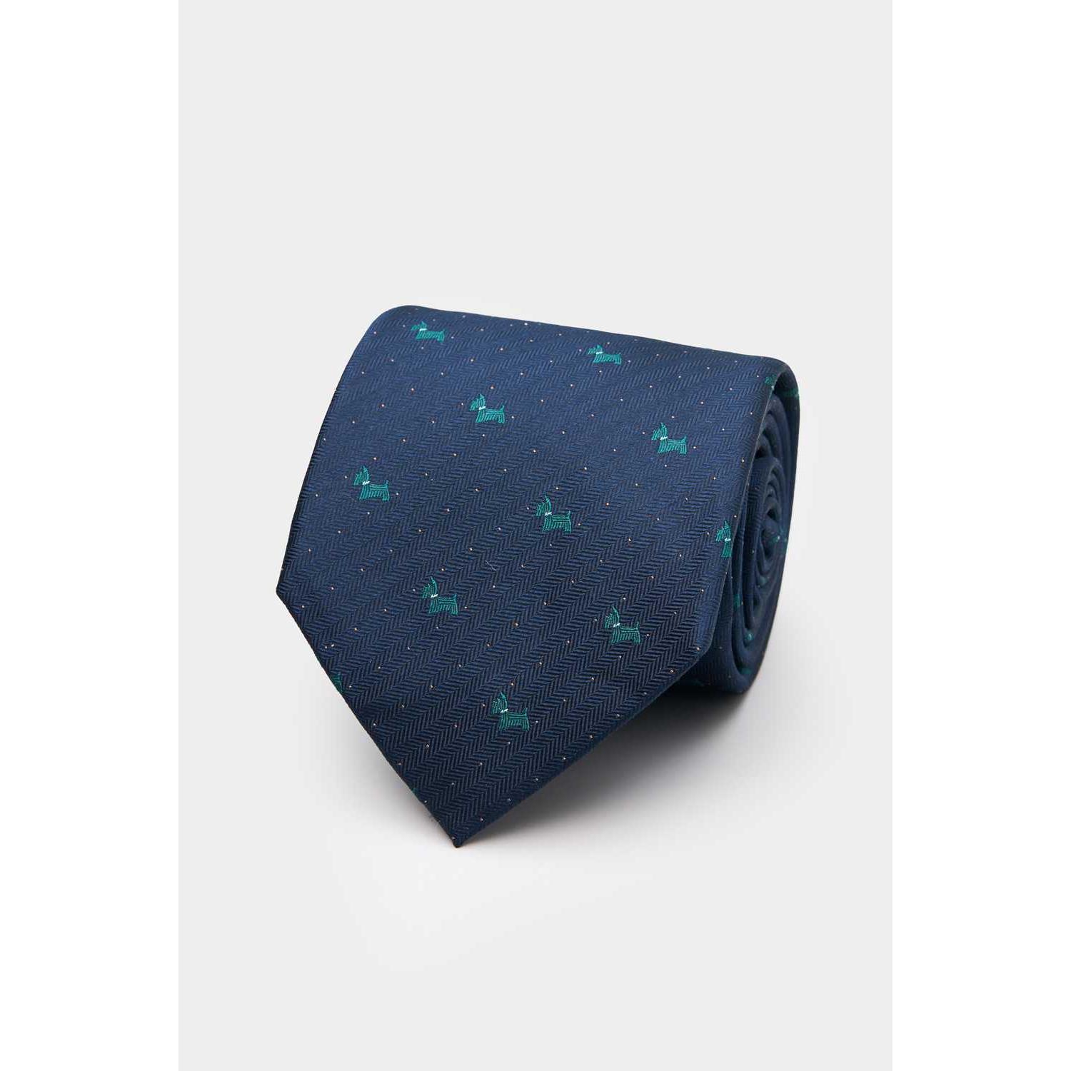 SST&C Dark Blue Puppy Classic Tie | 00362409037