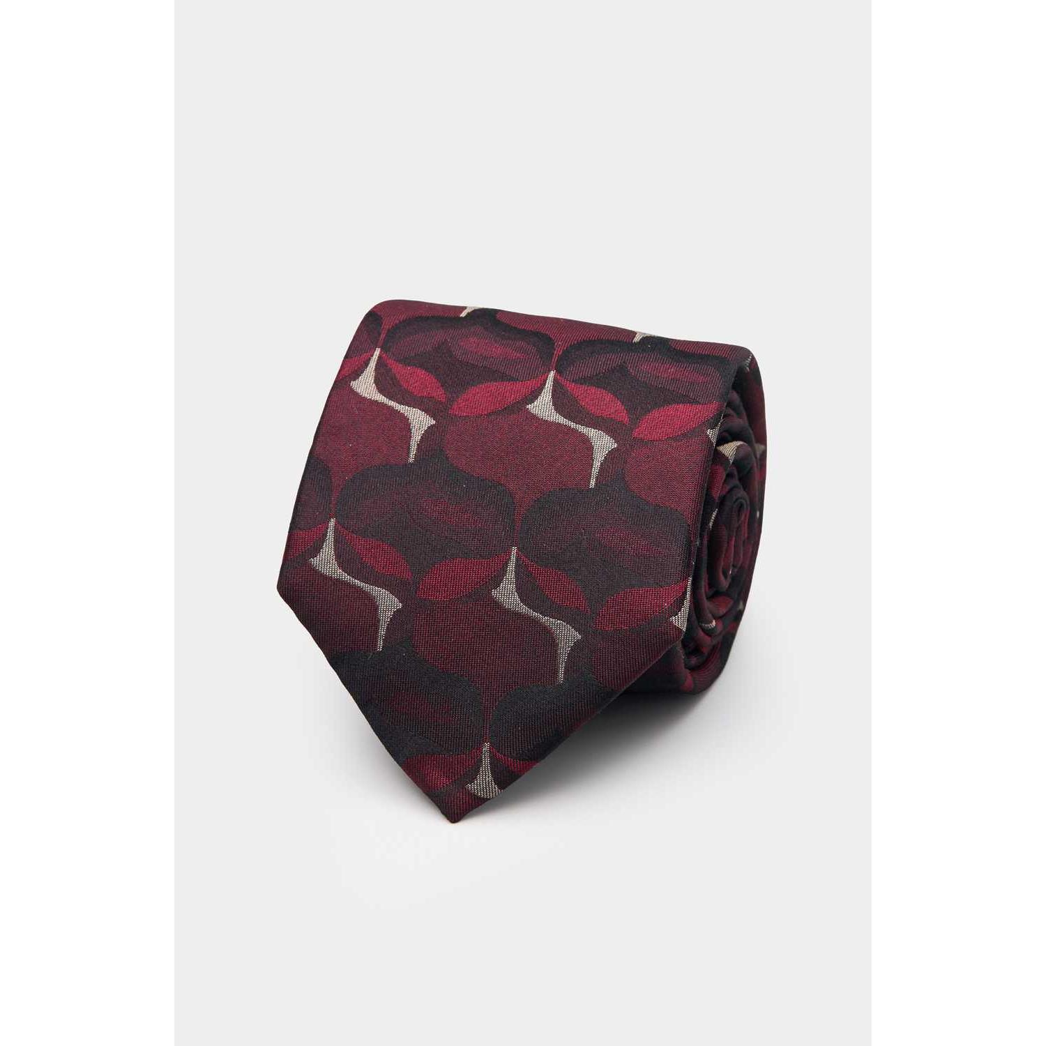 SST&C Red Large Floral Classic Tie | 00362409038