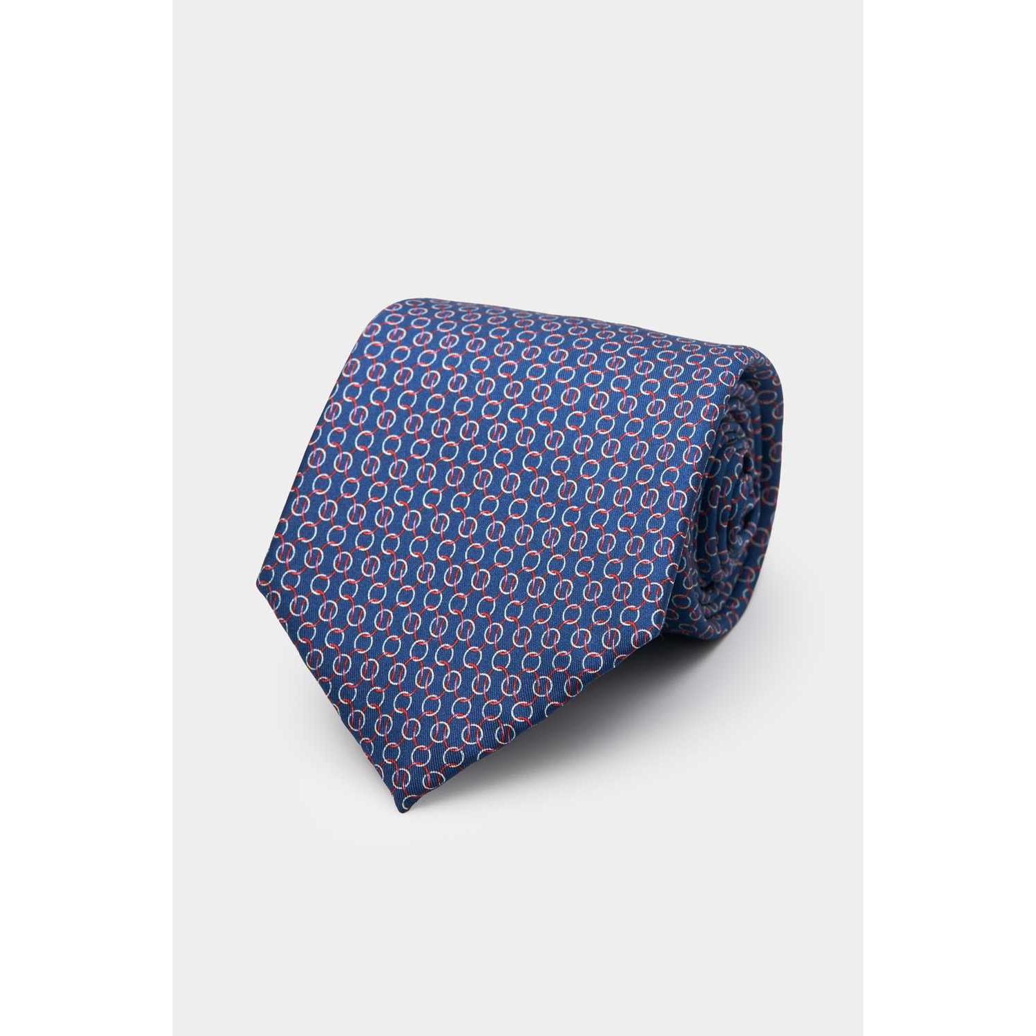 SST&C Blue Polka Dot Classic Tie | 00362409039