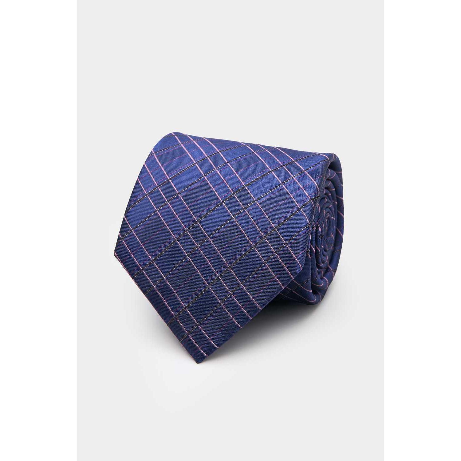 SST&C Blue Check Pattern Classic Tie | 00362409041
