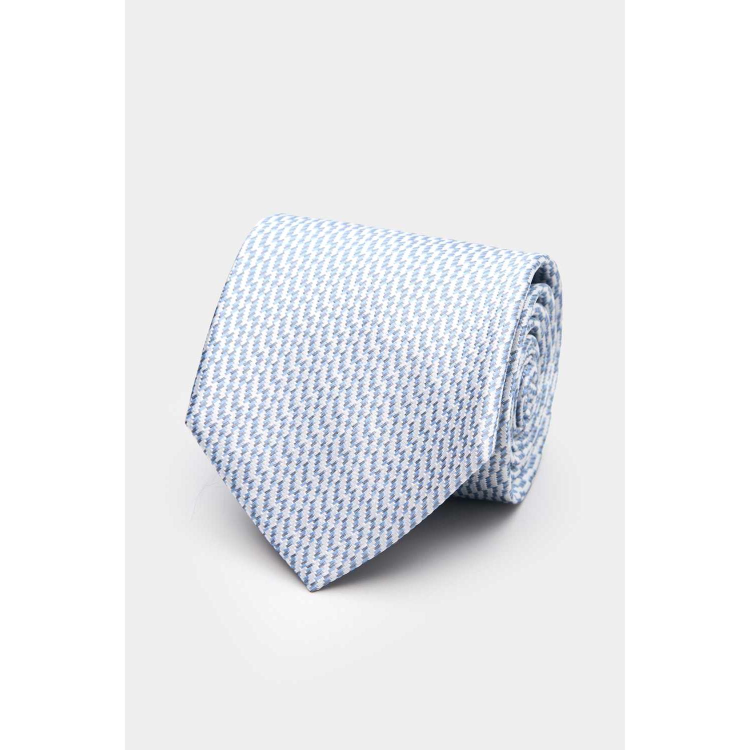 SST&C Light Blue Geometric Classic Tie | 00362409044