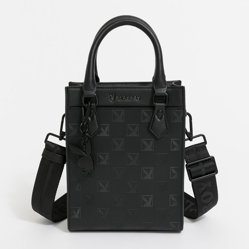 PLAYBOY 手提包附長背帶 Meaningful系列 - 黑色(141-0409-09-6)