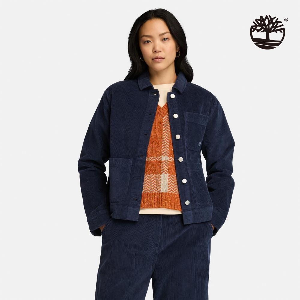 Timberland 女款深藍色燈芯絨工裝外套|A5ZS7451