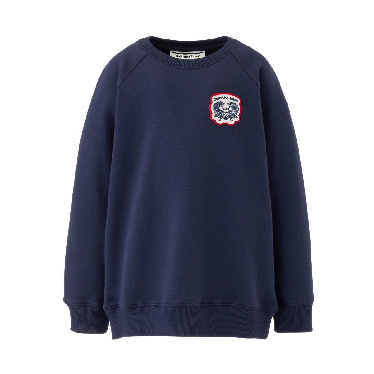 【KIDS】墨藍色雙虎布章兒童長袖上衣｜2184A255-400