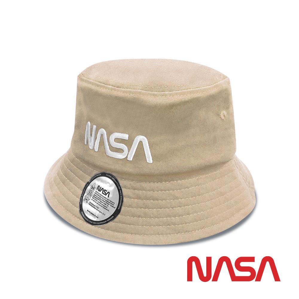 【NASA SPACE】潮流字母Logo漁夫帽-卡其色(NA30001-16)