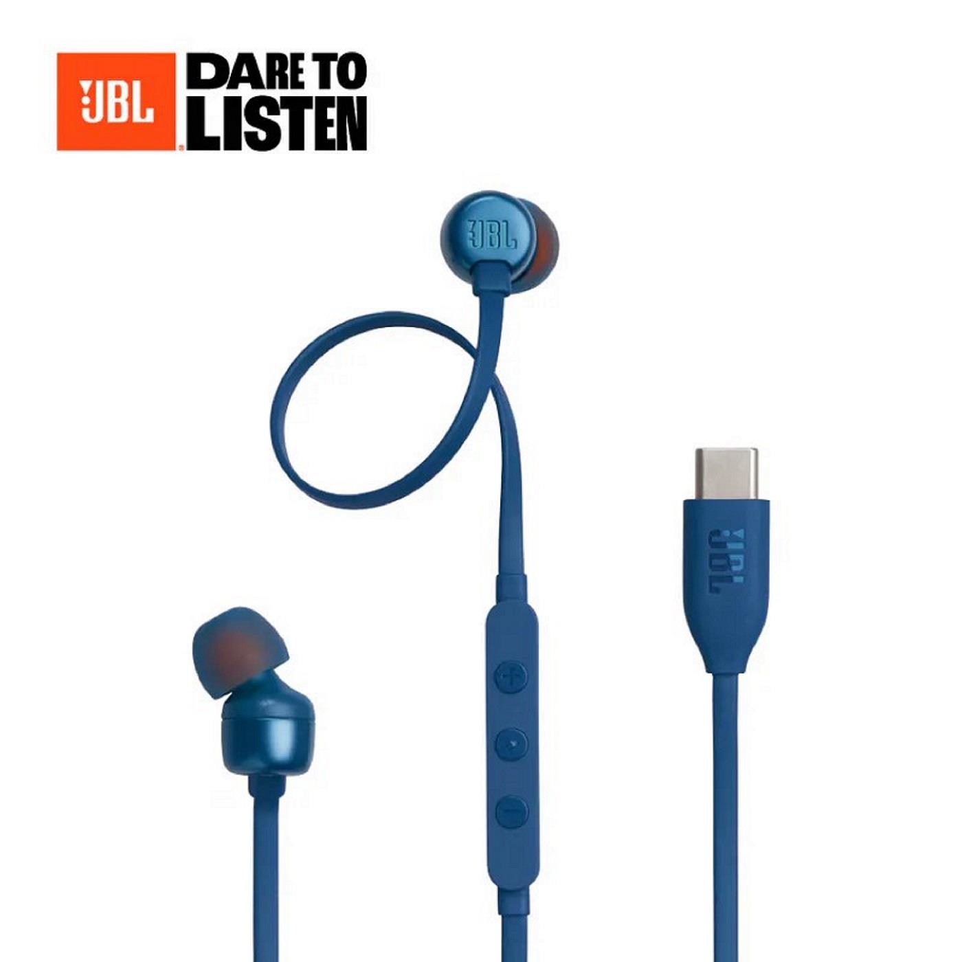 【JBL】有線高解析度入耳式耳機-藍((EAR-JBL-TUNE310C-BL)(USB-C ))