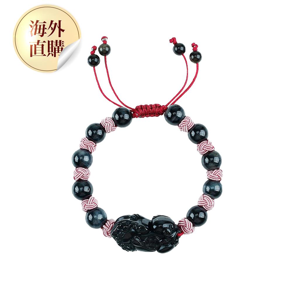 彩虹黑曜貔貅藍虎眼手鍊（女款）（限海外直購）Bracelet
