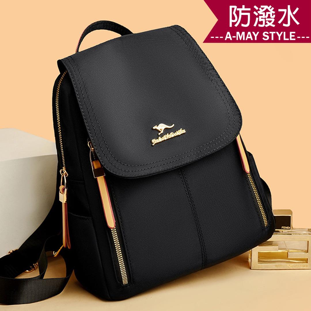 女包 雙肩包 尼龍包 素雅純色大容量防潑水休閒後背包【XWL392546】＊艾美時尚(現 預)