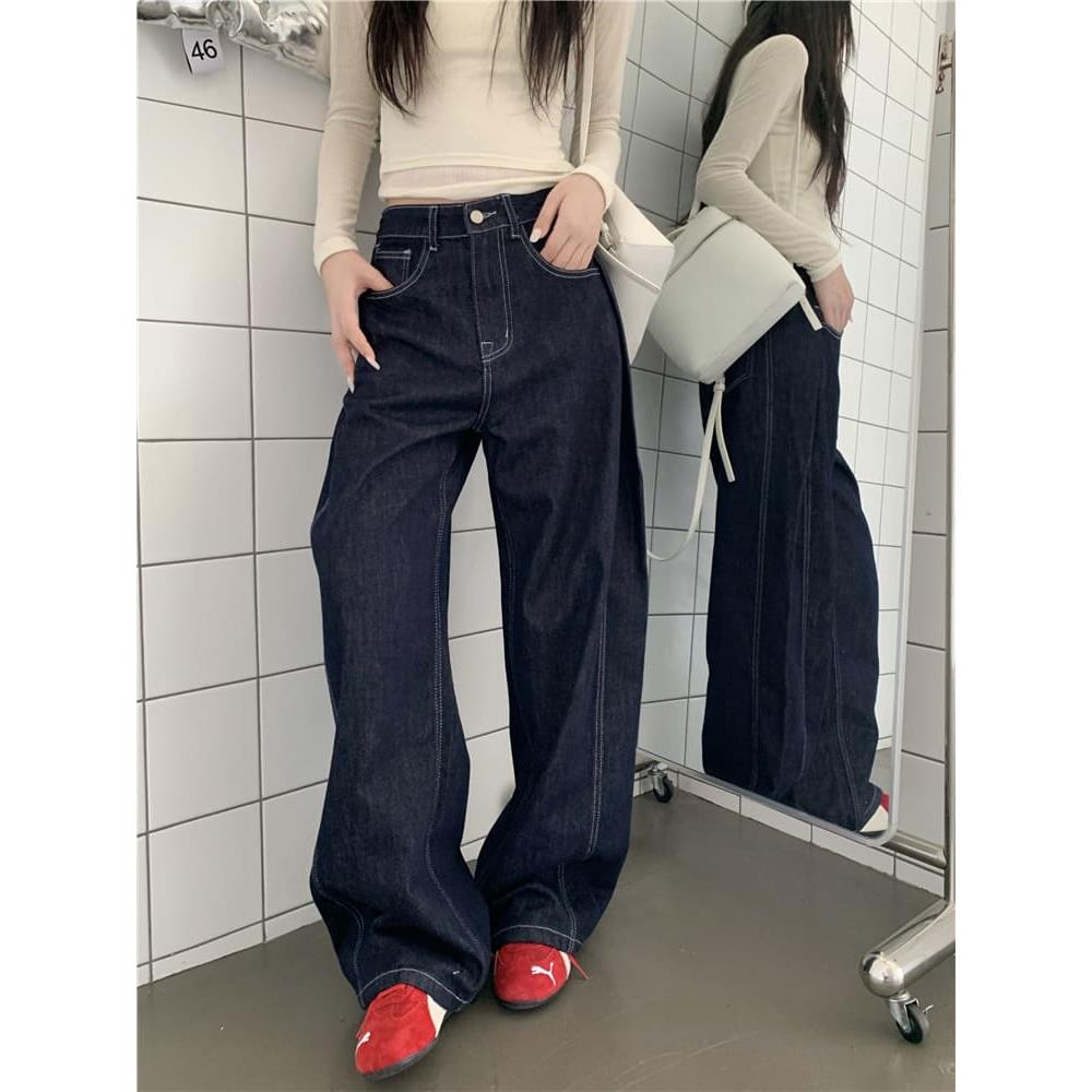 【missy shop】極致長腿車線牛仔長褲-70058