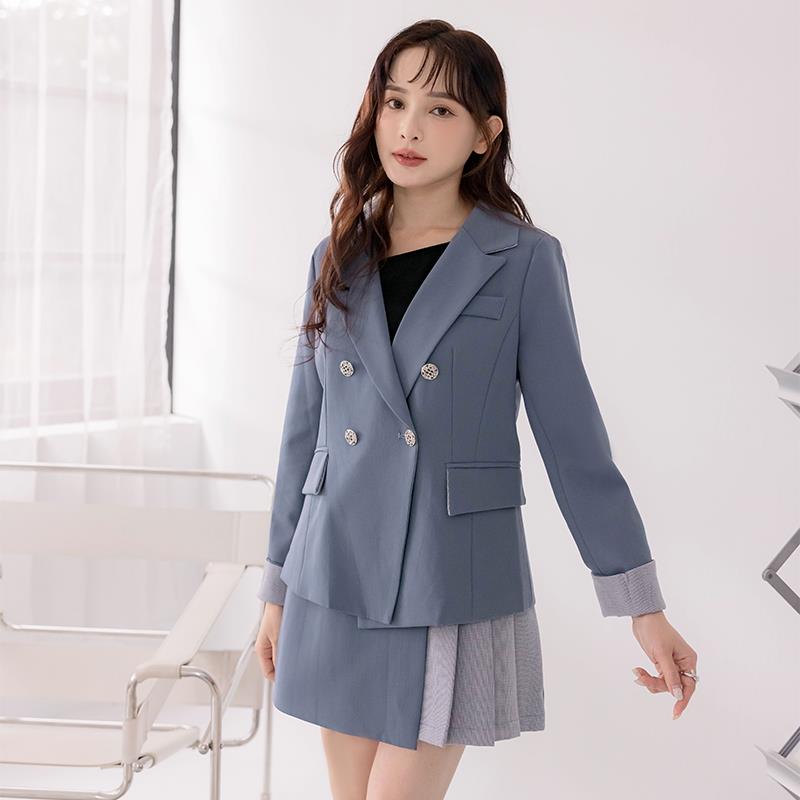 【初秋新品】HS 千鳥格紋西裝外套 質感灰