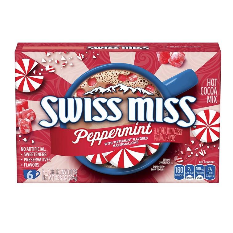 【Swiss Miss】S.M.薄荷棉花糖可可粉(234g/6包/盒)