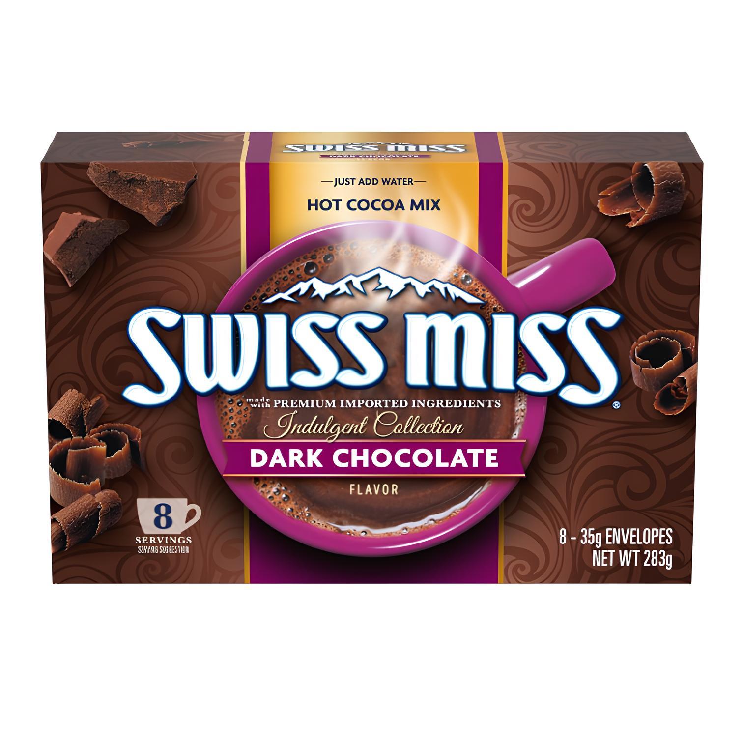 【Swiss Miss】S.M.黑巧克力可可粉(283g/8包/盒)