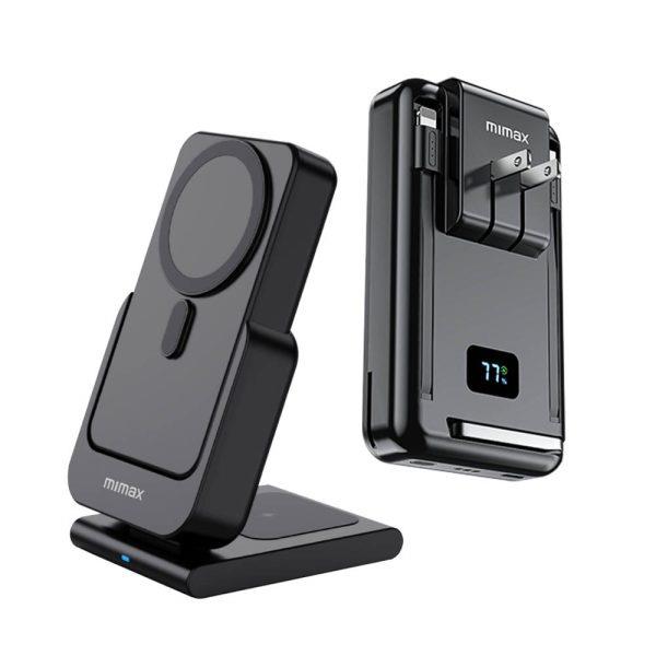 小米有品  | mimax W20磁吸無線充支架行動電源-AC 10000mAh (黑色/白色)
