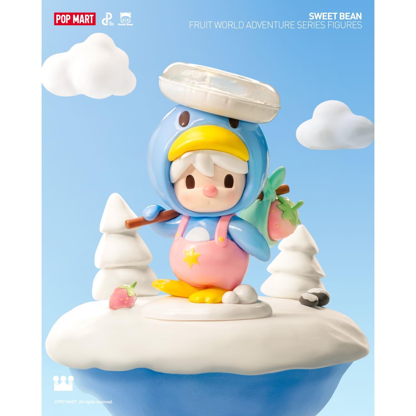 POPMART 泡泡瑪特 小甜豆水果島冒險系列系列公仔盒玩(單入隨機盲盒)