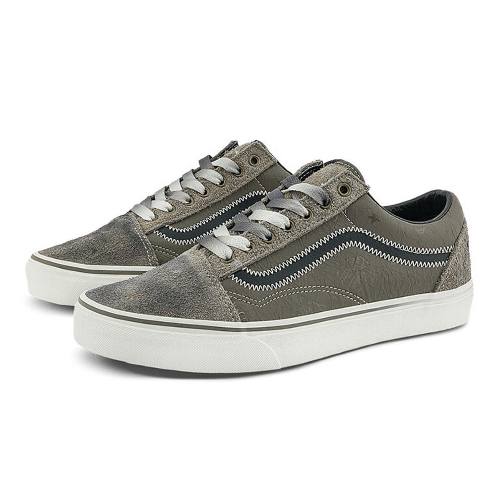 Vans x HIRONO Old Skool 男女款灰棕色滑板鞋