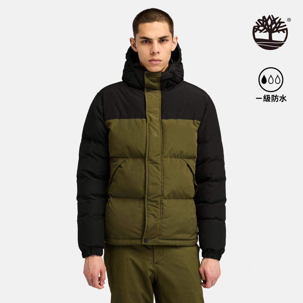 Timberland 男款深橄欖綠防潑水保暖連帽外套|A44YZDY7