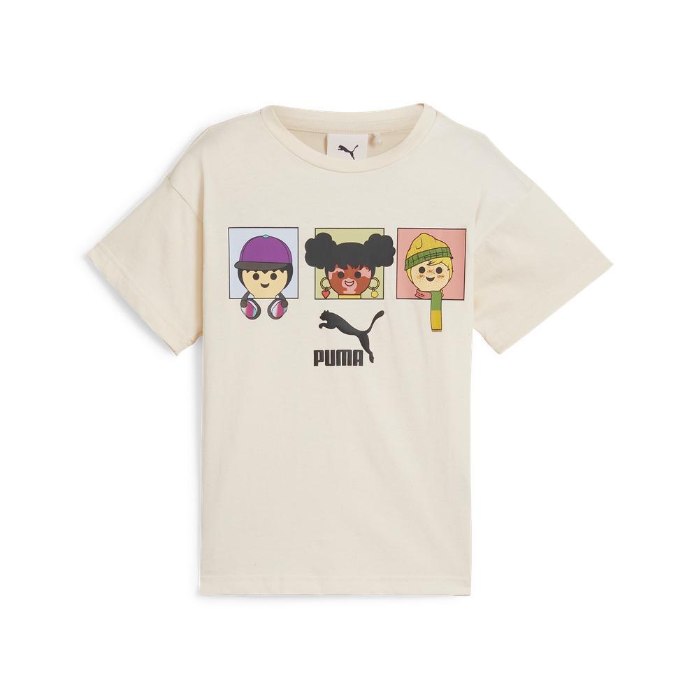 PUMA 基本系列Playmobil短袖T恤 孩童