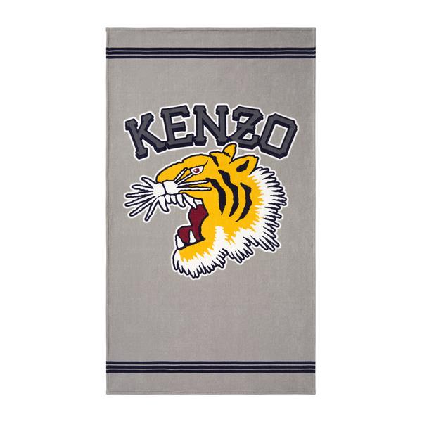 Kenzo｜美式復古 KCAMPUS 午安毯｜淺灰