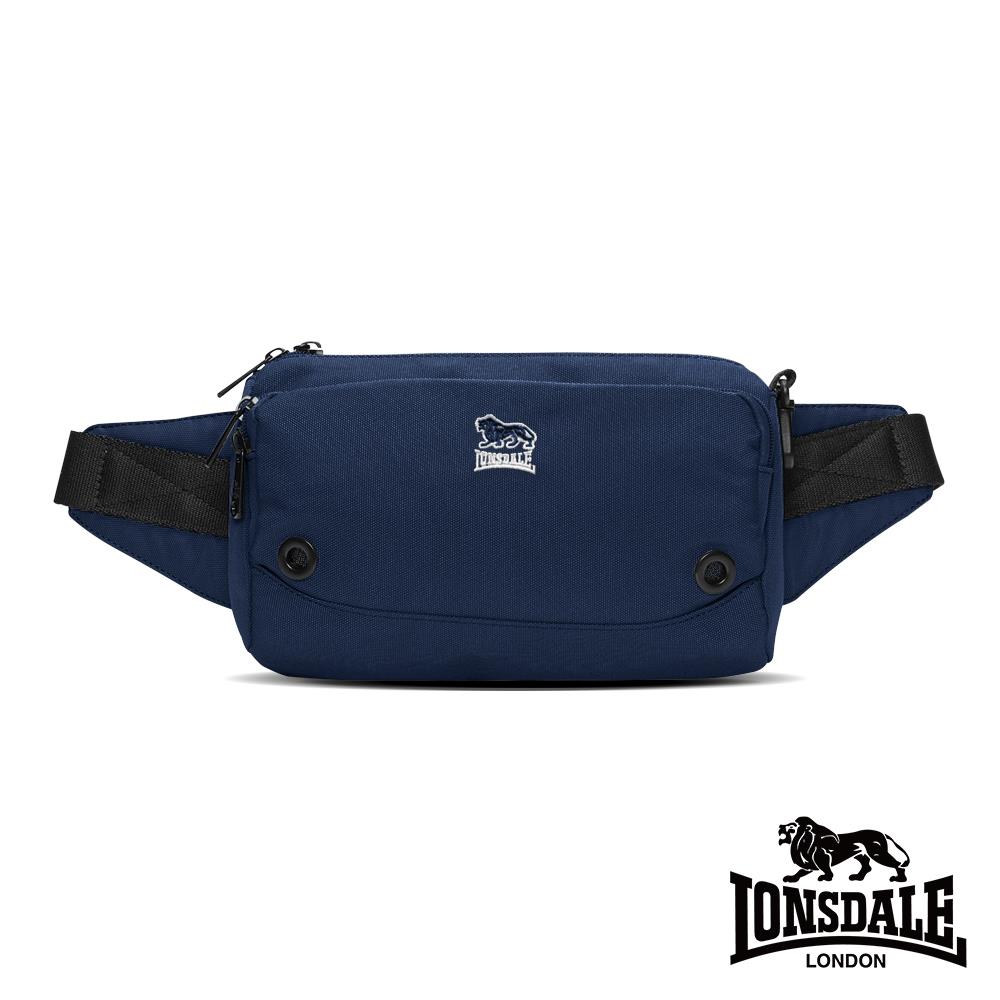 【LONSDALE】休閒機能尼龍腰包-深藍色(LD1186-08)