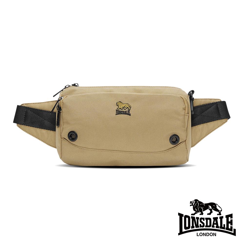 【LONSDALE】休閒機能尼龍腰包-卡其色(LD1186-16)