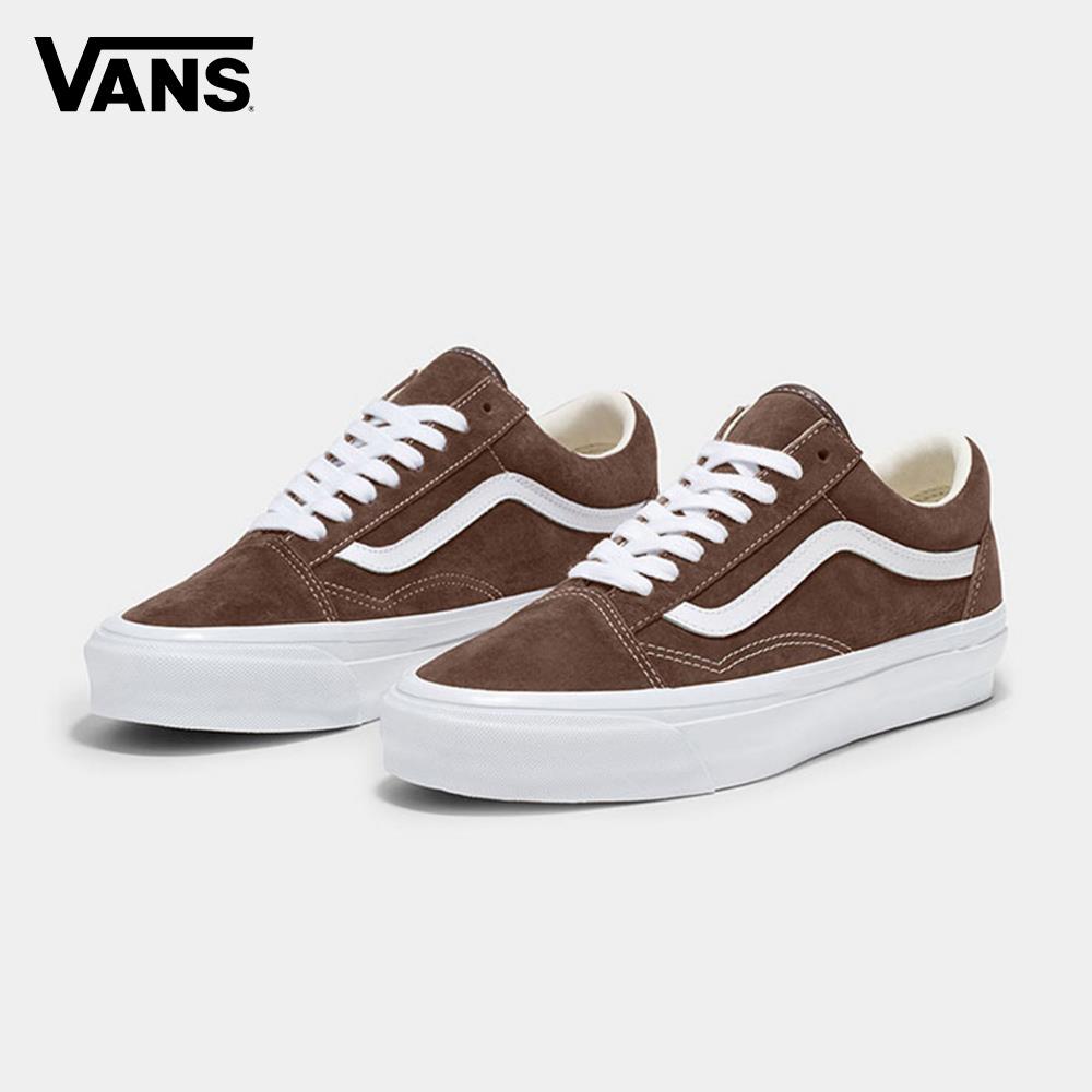 Vans Premium LX Old Skool 男女款深棕色滑板鞋