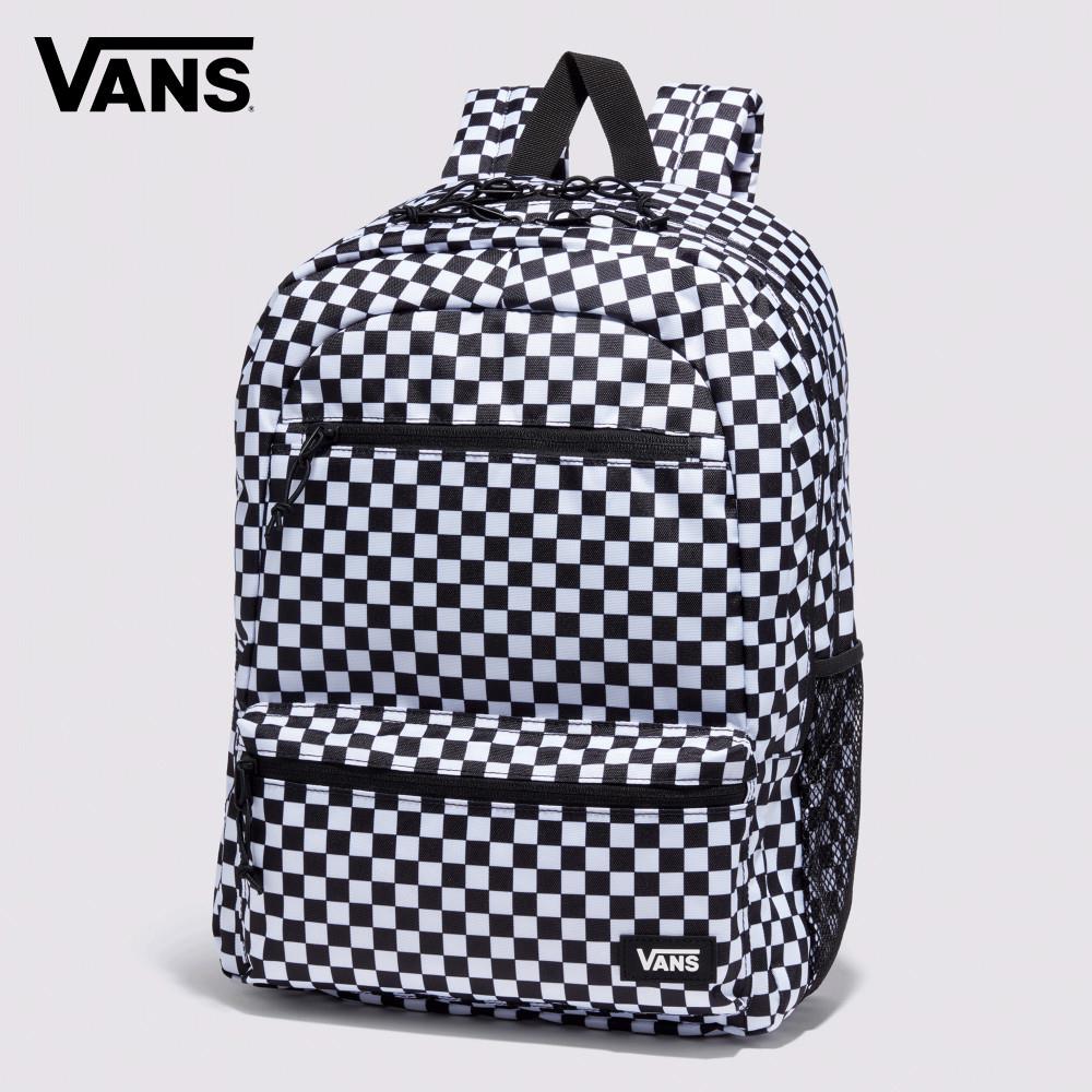 Vans Back to School 男女款黑白色棋盤格後背包