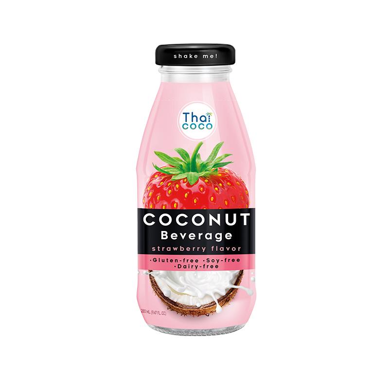 【THAI COCO】椰奶飲-草莓風味(280ml/罐)