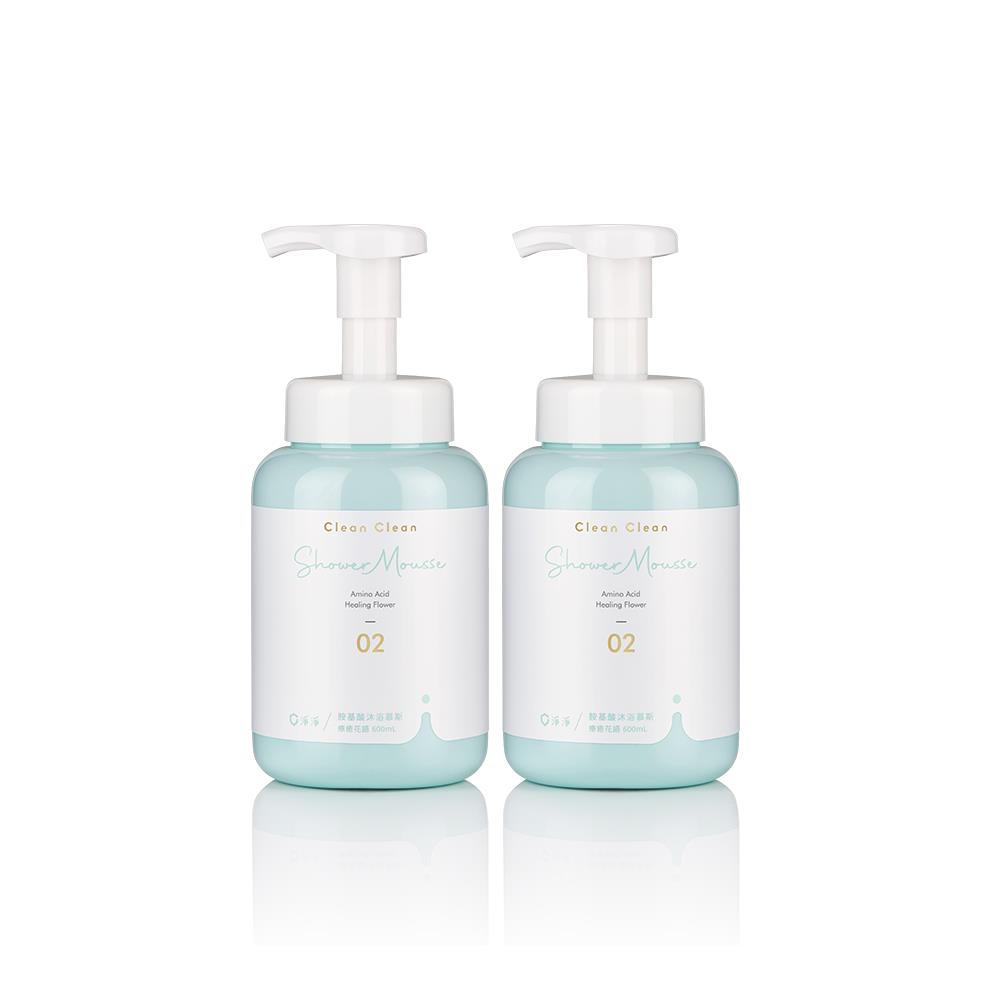 胺基酸沐浴慕斯：療癒花語 600ml -二入組