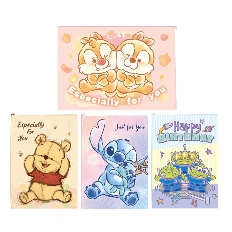 迪士尼Disney 繫繩卡片-維尼/史迪奇/三眼怪/奇奇蒂蒂