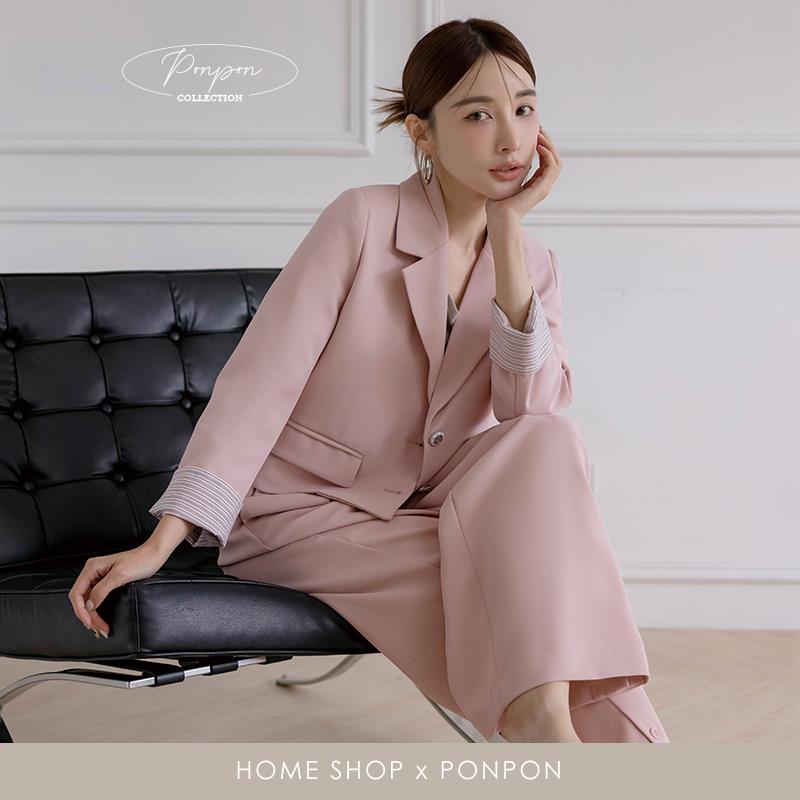 【人氣Model PONPON聯名系列】HS 日日美好西裝外套 氣質粉