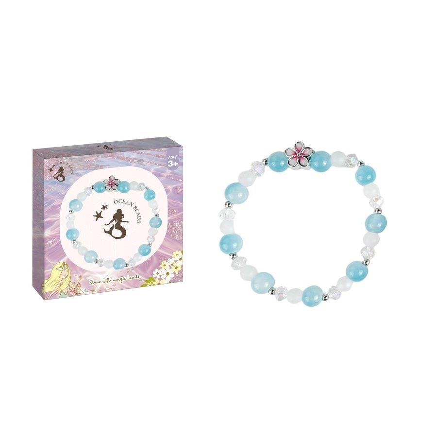 水晶串珠手鍊(小梅花)