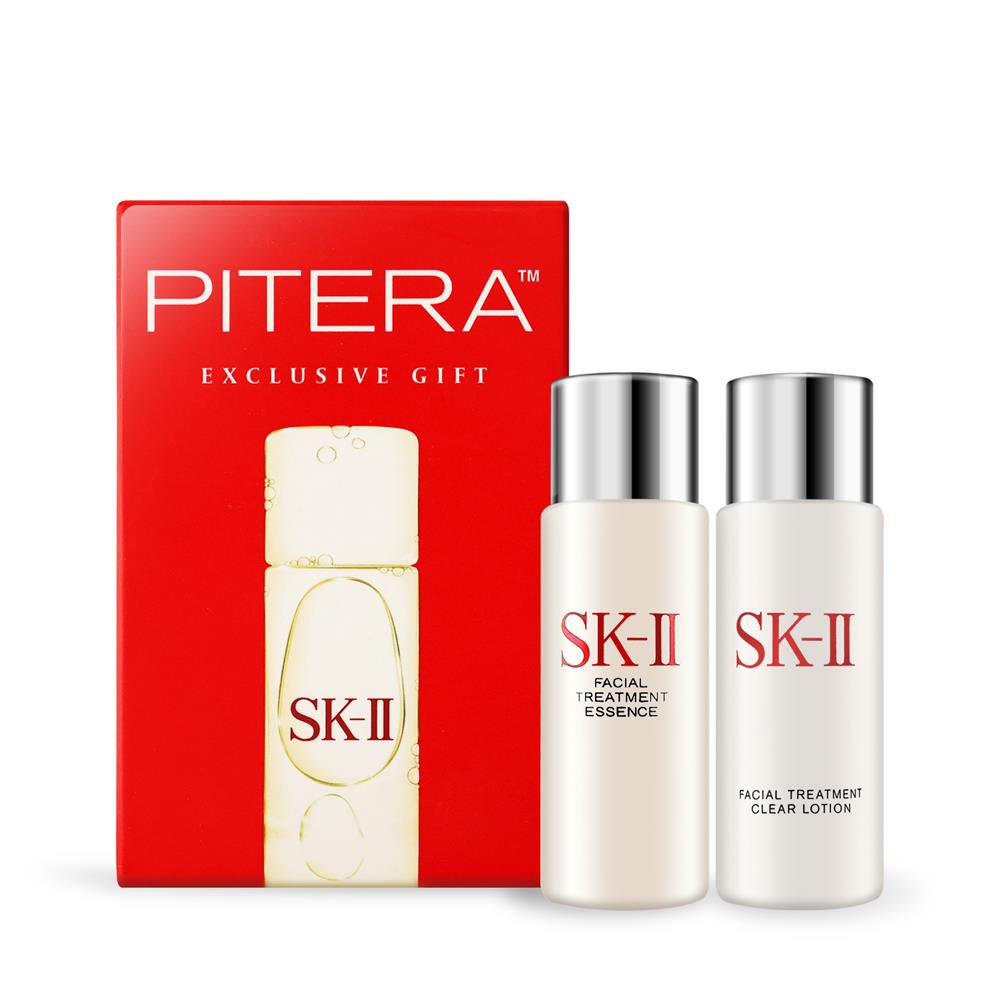 【SK-II】經典兩件套 青春露+亮采化妝水(30ml+30ml，國際航空版)