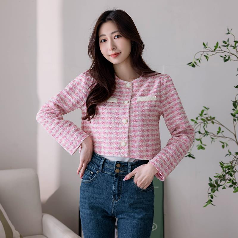 【初秋新品】HS 粉紅佳人小香外套 氣質粉