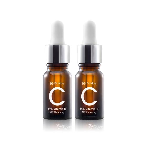 【Dr. May】美博士C15%專業美白精華(10ml)x2科學維C