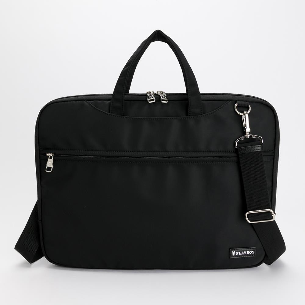 💼Father’s Day 限時特惠｜PLAYBOY 電腦包附長背帶 Aider 系列 - 黑色(132-6401-09-6)