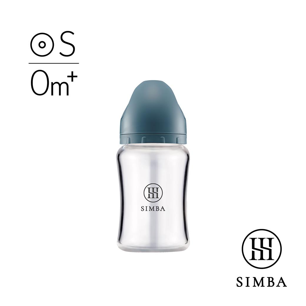 【新色登場】小獅王辛巴 蘊蜜質金玻璃寬口防脹氣奶瓶180ml-新生專用