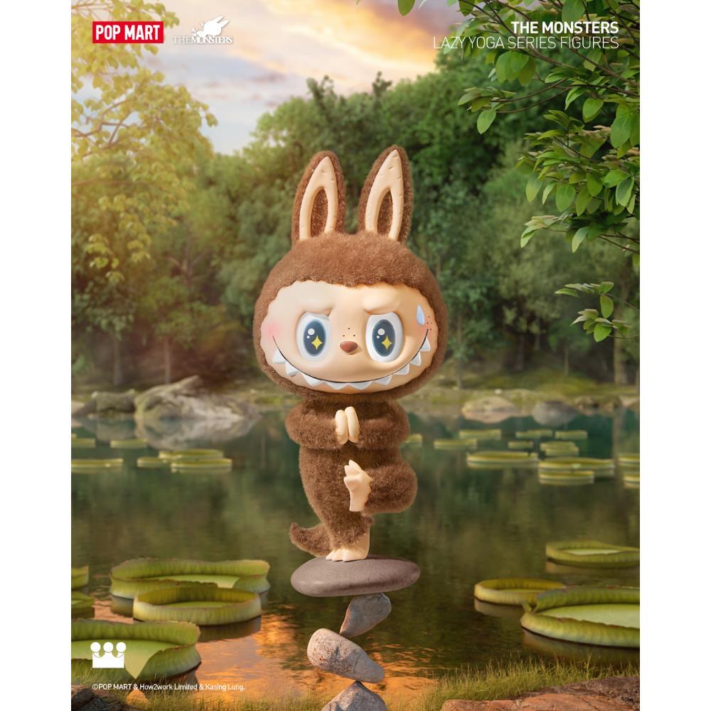 POPMART 泡泡瑪特 THEMONSTERSLABUBU慵懶瑜珈系列手辦(單入隨機盲盒)