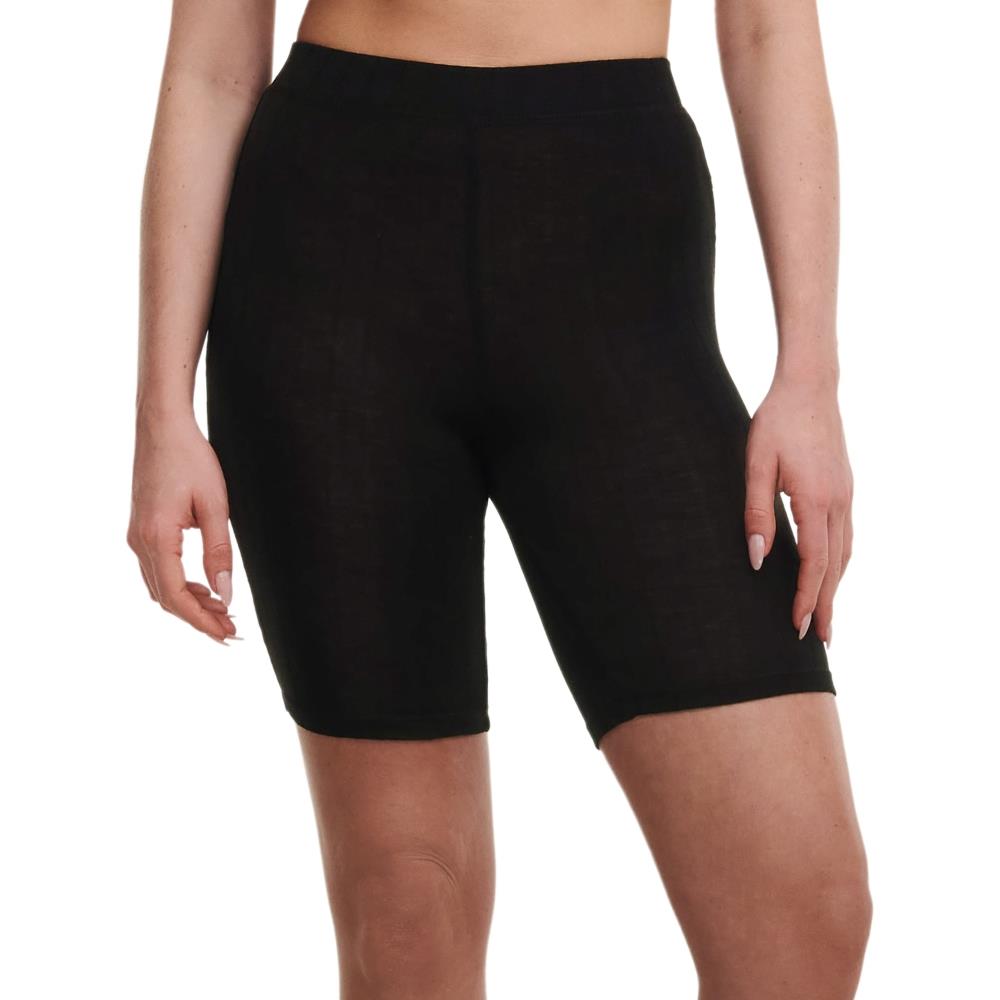 網路獨賣【Chantelle Lab】羊毛蠶絲五分短褲>XS-L>黑色(18P50_011)【Thermo Comfort】