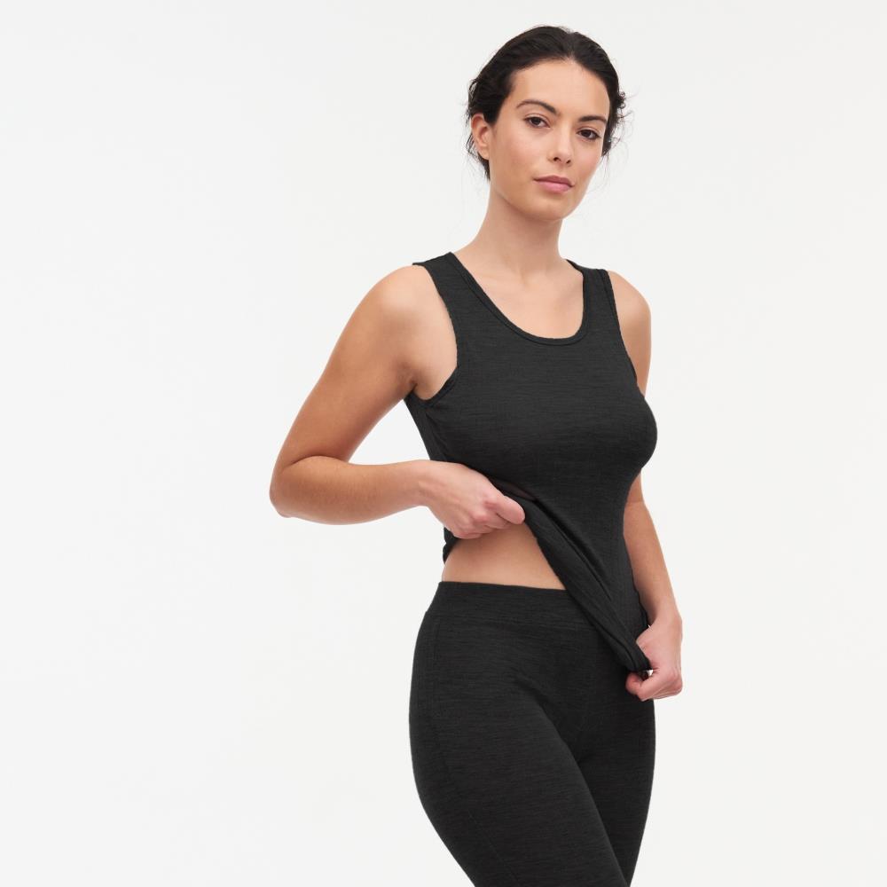 網路獨賣【Chantelle Lab】羊毛蠶絲細肩帶上衣>XS-L號>黑色(18P60_011)【Thermo Comfort】