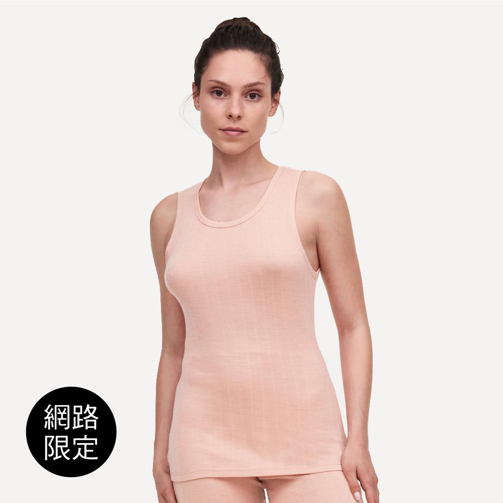 網路獨賣【Chantelle Lab】羊毛蠶絲細肩帶上衣>XS-L號>陶粉色(18P60_05A)【Thermo Comfort】