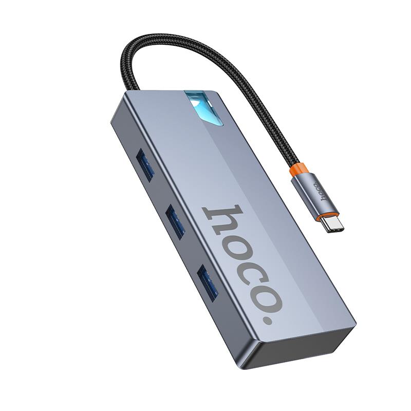 【hoco.浩酷】HB50 易優五合一轉換器(深空灰)