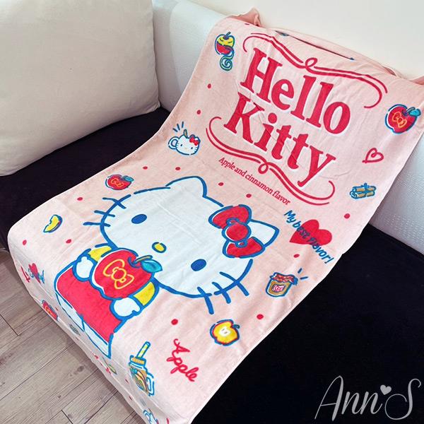 Ann’S 正版三麗鷗授權-HELLO KITTY蘋果浴巾